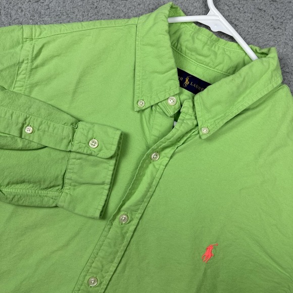 Ralph Lauren Other - Ralph Lauren Shirt Mens Large Green Button Up Long Sleeve Pony Logo Casual